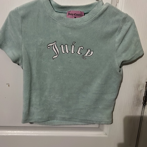 y2k juicy light blue baby tee🎀 - Picture 2 of 5